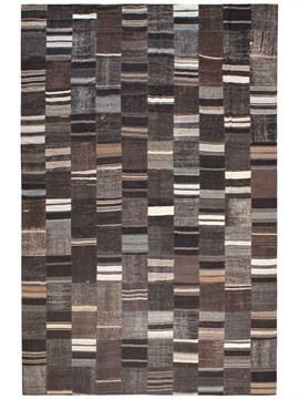 Patchwork Kilim Brown 1577