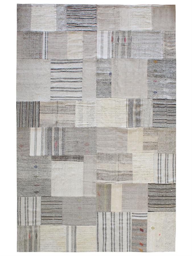 Patchwork Kilim Grey 1580