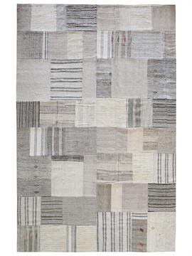 Patchwork Kilim Grey 1580